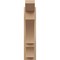 Ekena Millwork 5 1/2-in W x 16-in D x 24-in H Balboa Slat Rough Cedar Woodgrain TimberThane Outlooker, Primed Tan OUTUR055X16X24BOA24RCPR - alternate 5